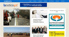 Desktop Screenshot of lanoticiaya.com